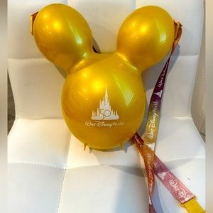 Disney gold balloon popcorn bucket